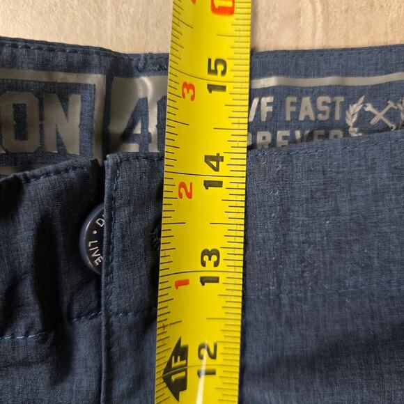 Dixxon Shorts Mens 40 Blue Performance Stretch Chino Golf Hybrid - Picture 6 of 8